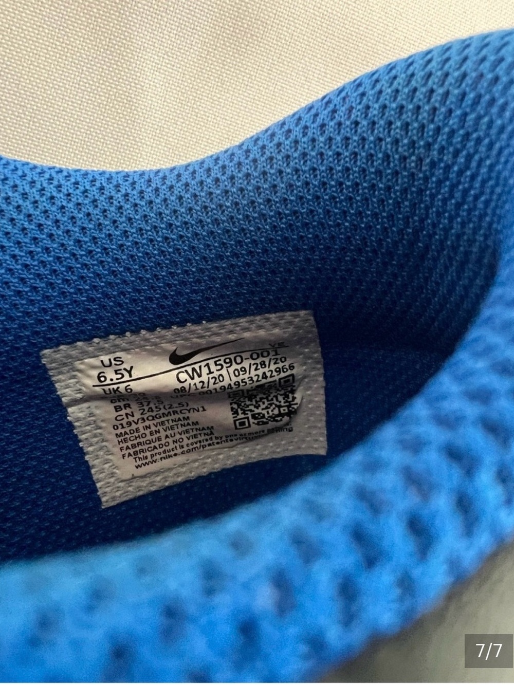 Nike Kids Low-Top Sneakers - Blue/Black - Picture 6 of 6